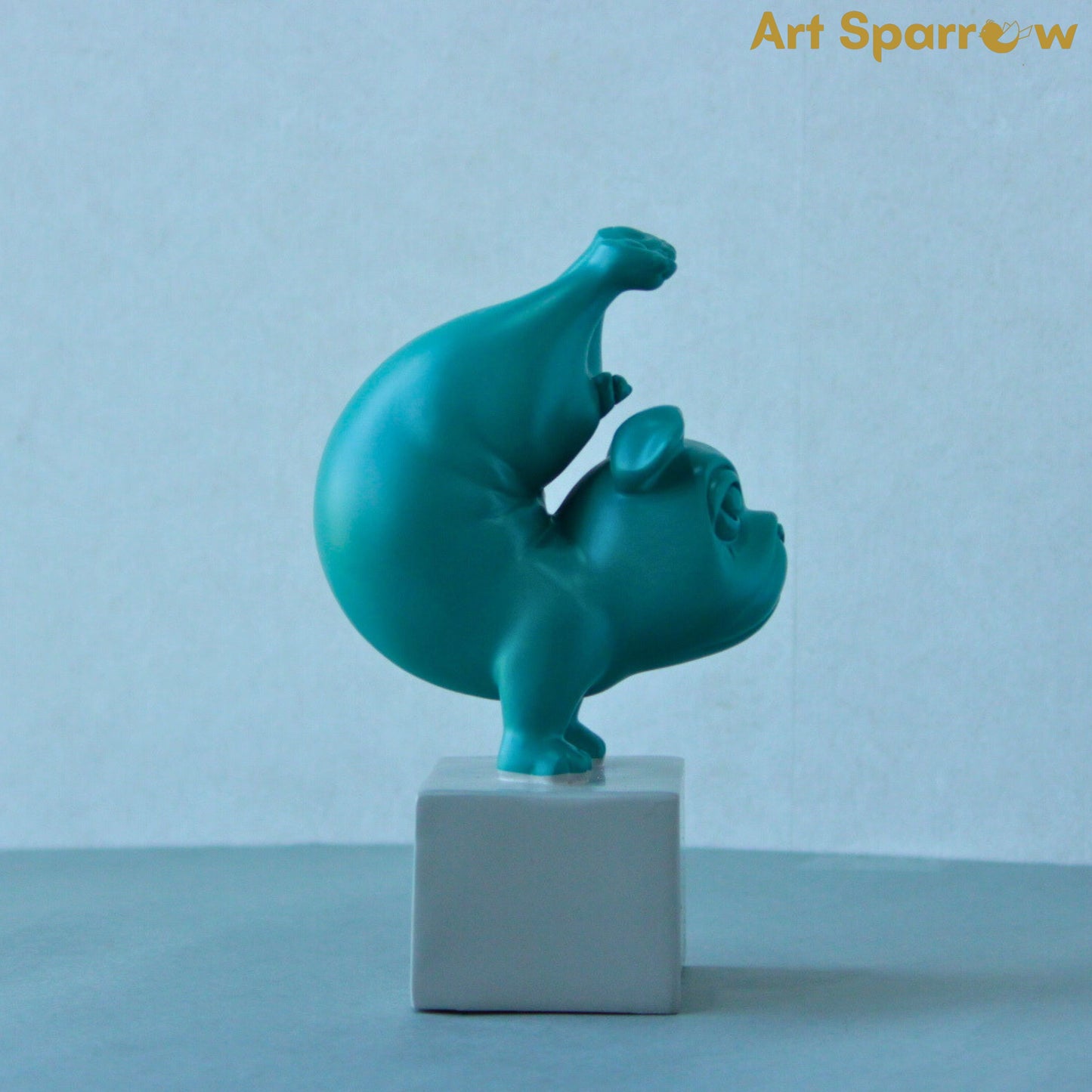 Yoga French Bulldog Statue Sculpture