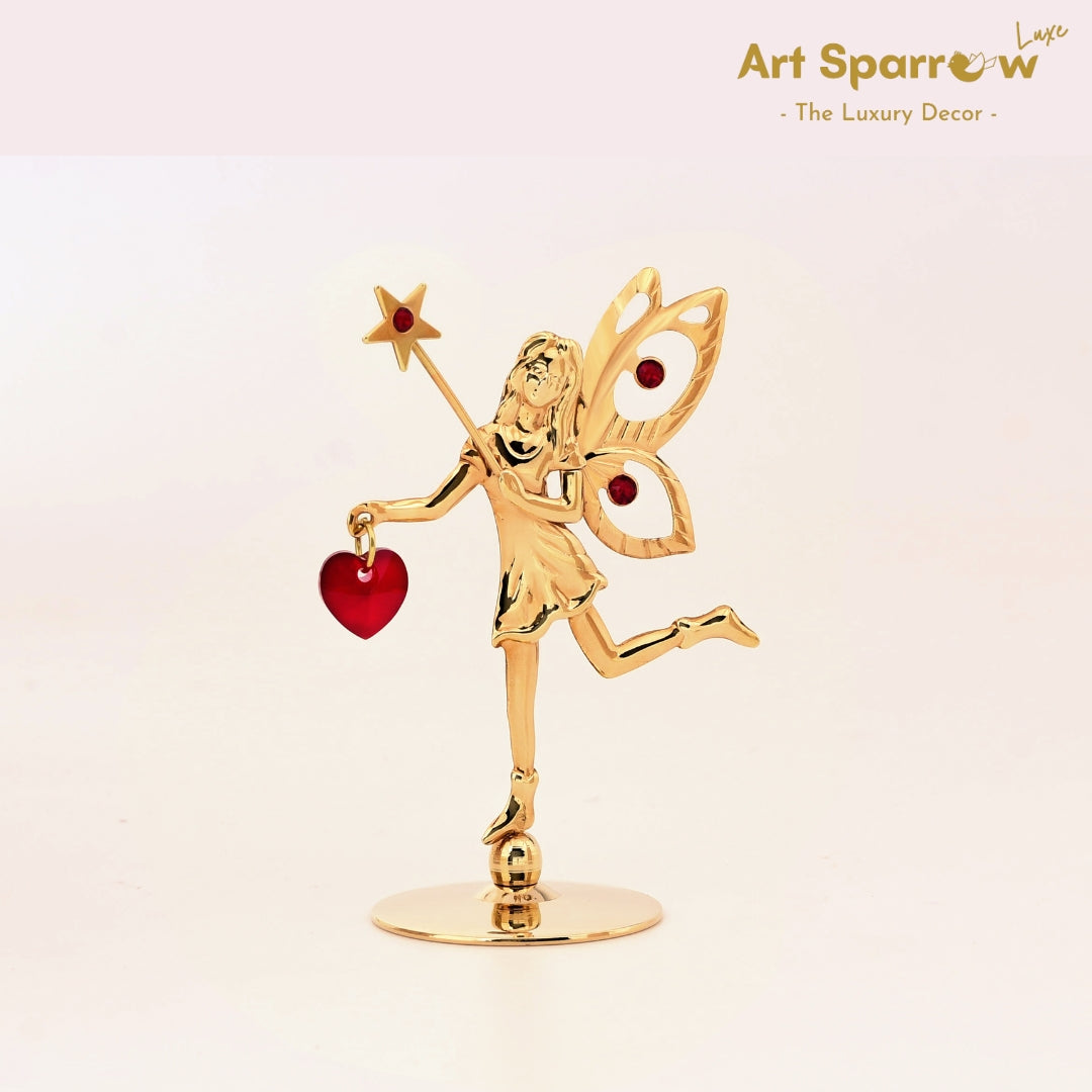 Golden Fairy with Star Coloured Diamonds