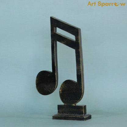 Music Note Decor Sculpture