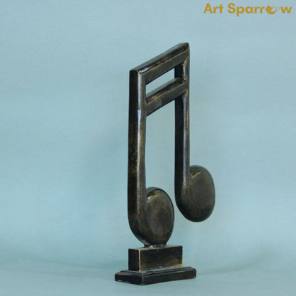 Music Note Decor Sculpture