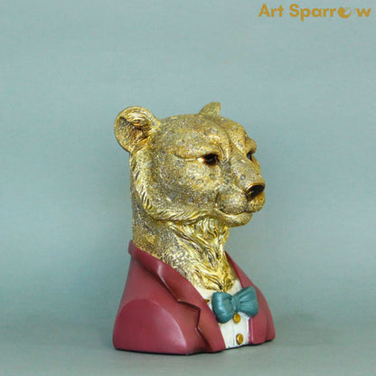 Leopard Figurine Polyresin Decor