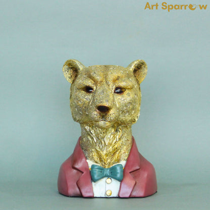 Leopard Figurine Polyresin Decor