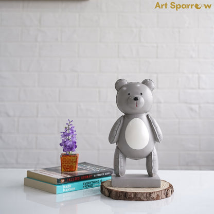 Happy Bear Showpiece of Polyresin