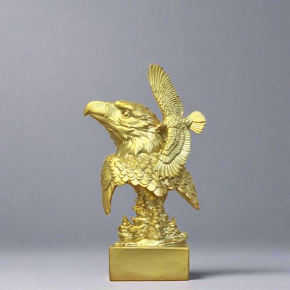 Golden Eagle Face Sculpture