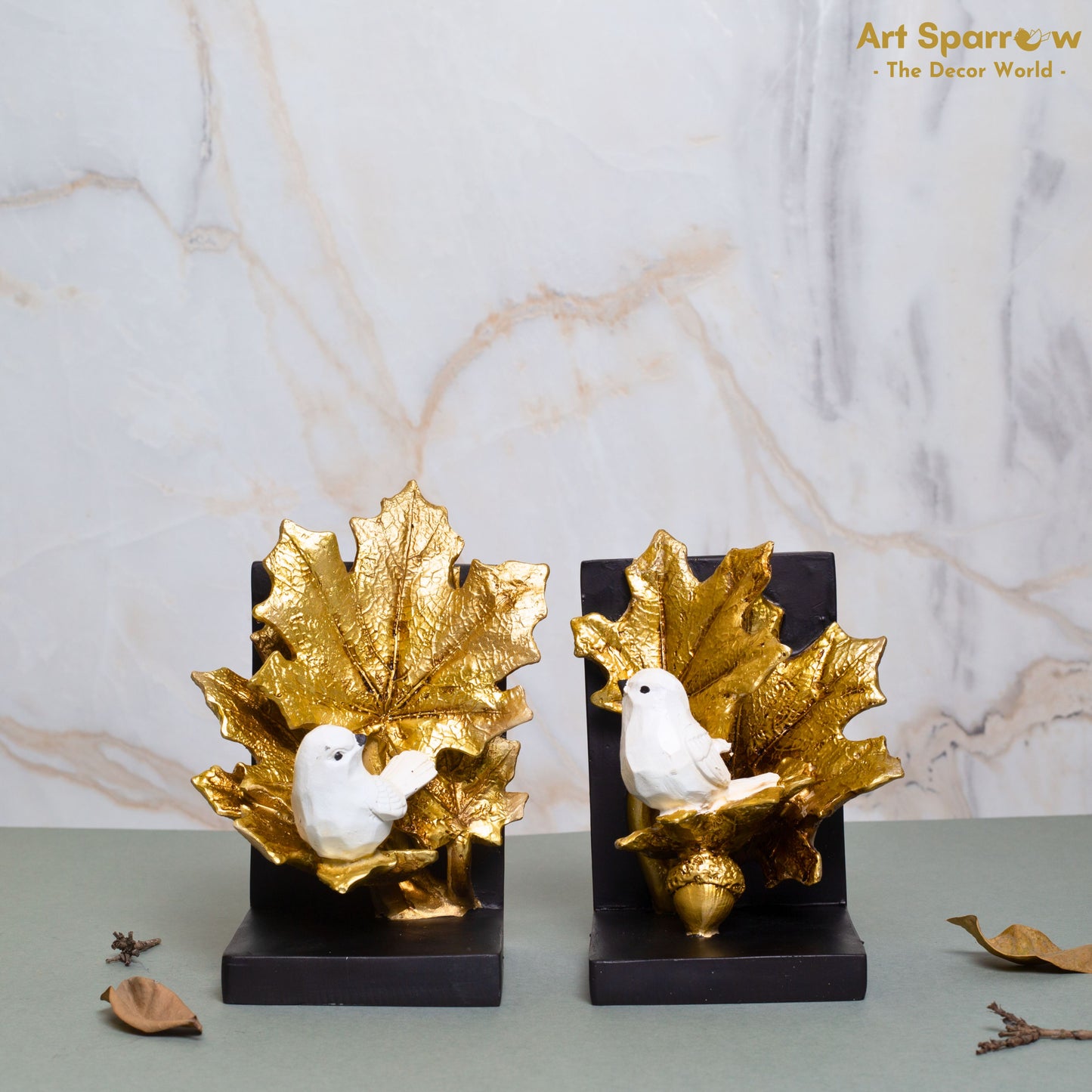 Art Sparrow Elegant Decor Bookends