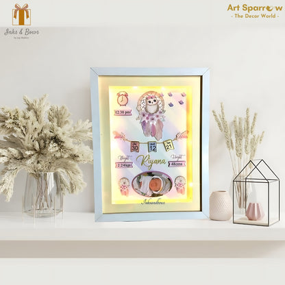 Customizable Baby Birth Detail Frame | Inks & Bows