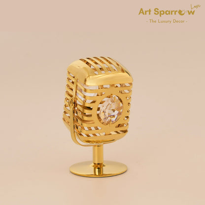 Golden Mic Precisous Gift Decor Showpiece