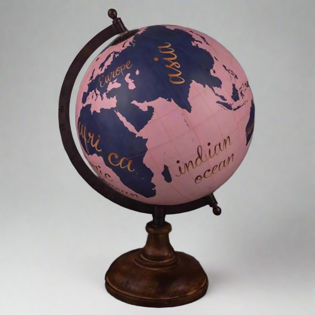 Pink Sphere World Desk Globe