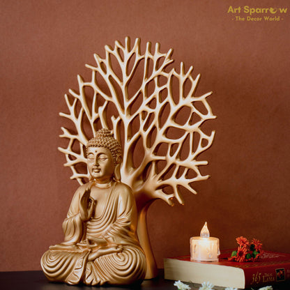 Serene Buddha Polyresin Table Art