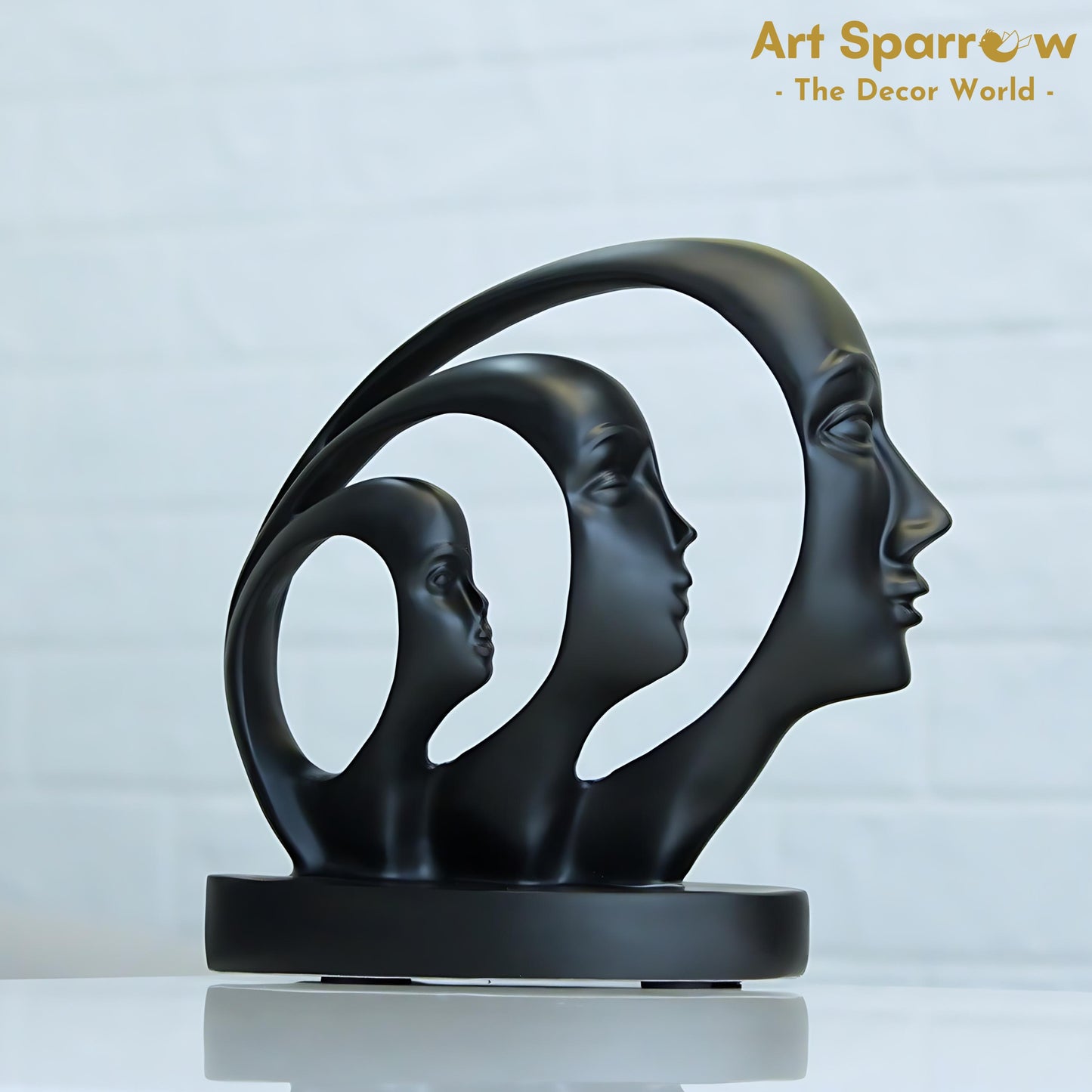 Black Beauty Face Sculpture