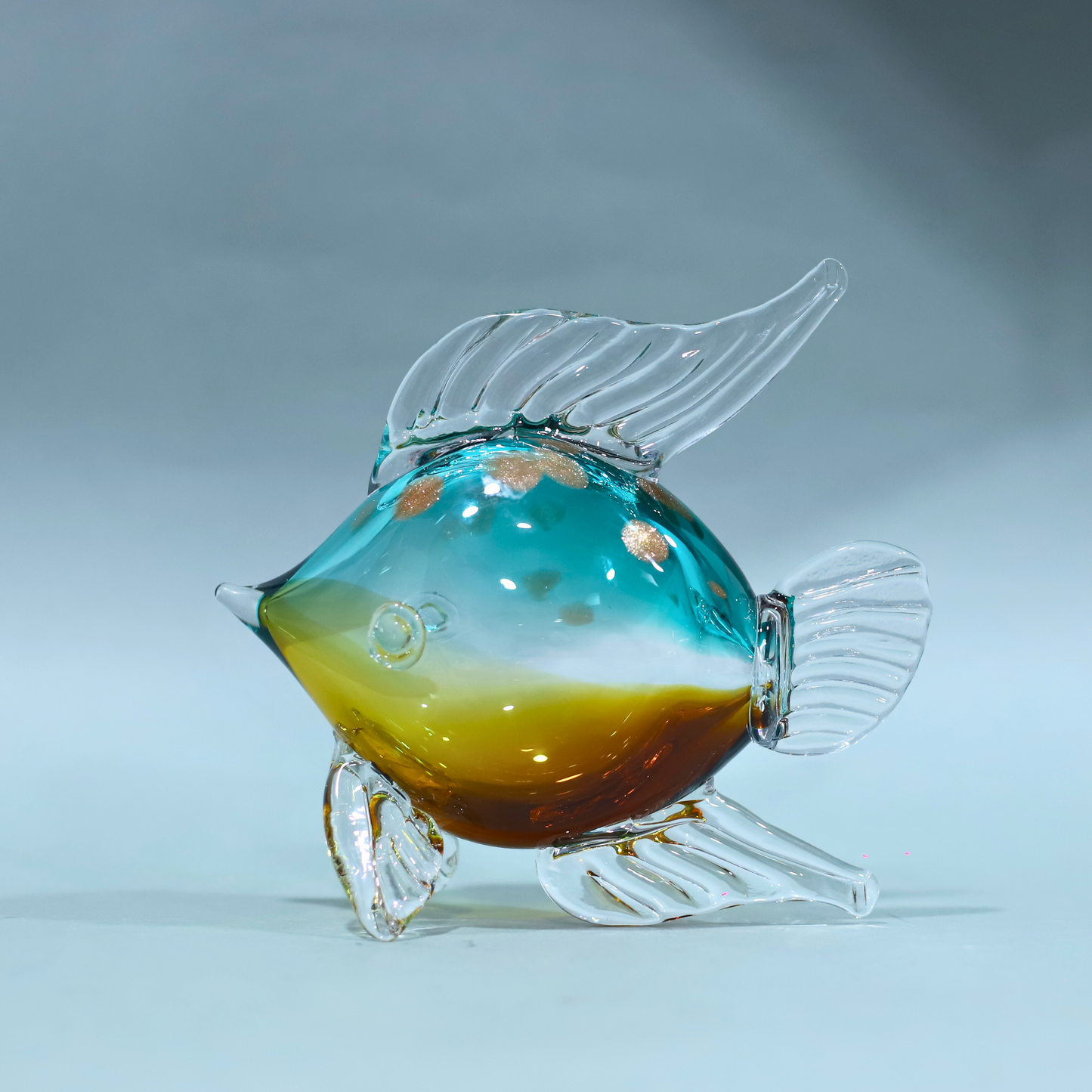 Hand Blown Murano Glass Fish Sclupture