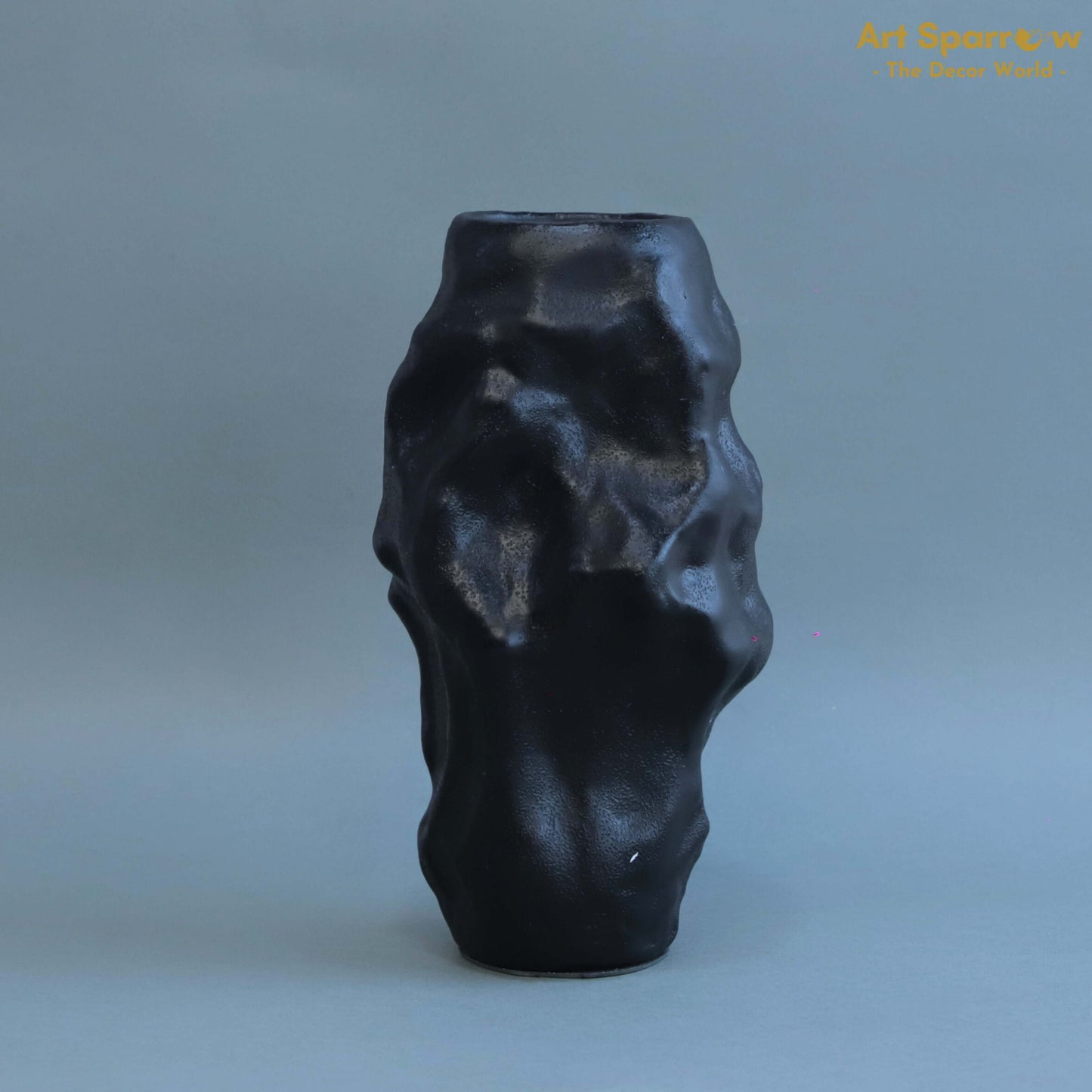 Polyresin Black Vase