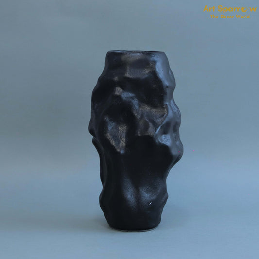 Polyresin Black Vase