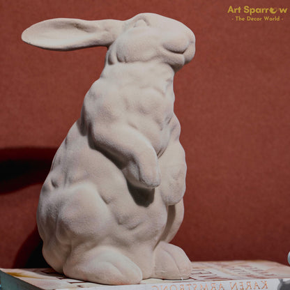 Velvet Finish Bunny Table Artefact