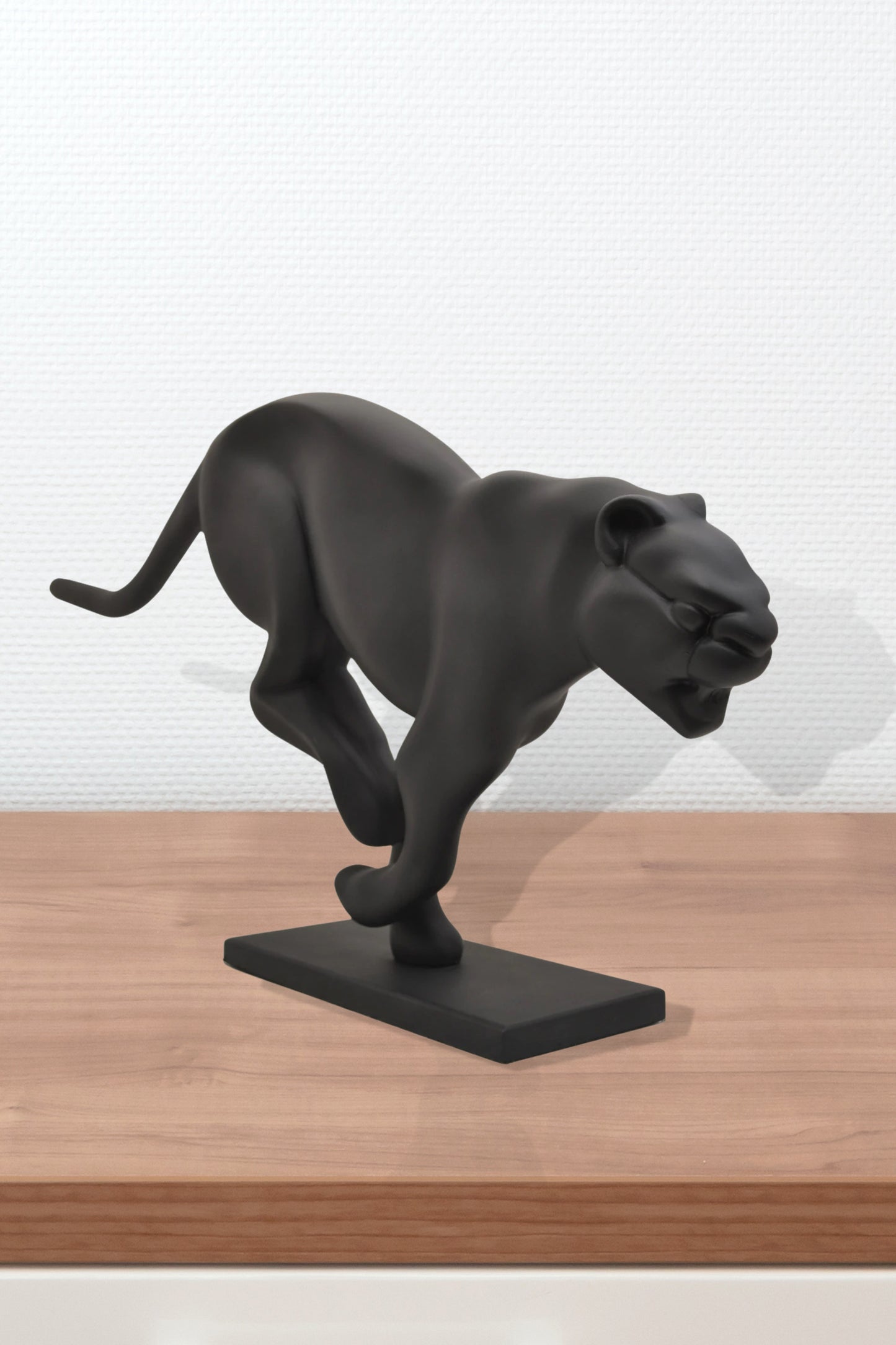 Puma Cougar Table Black and Golden Showpiece