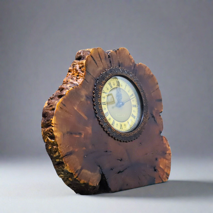 Cedar Wood Table Clock