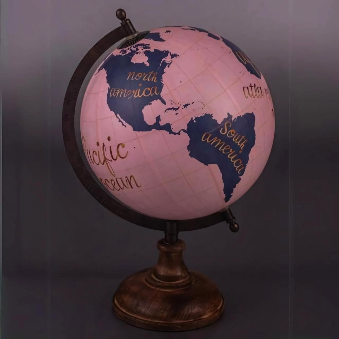 Pink Sphere World Desk Globe