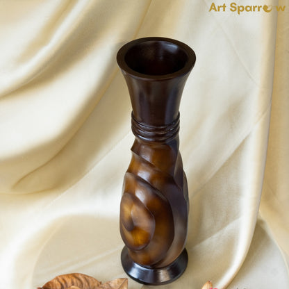 Wooden Vase Flower Pot