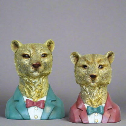 Leopard Figurine Polyresin Decor