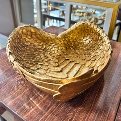 Golden Heart Wing Tray for Table