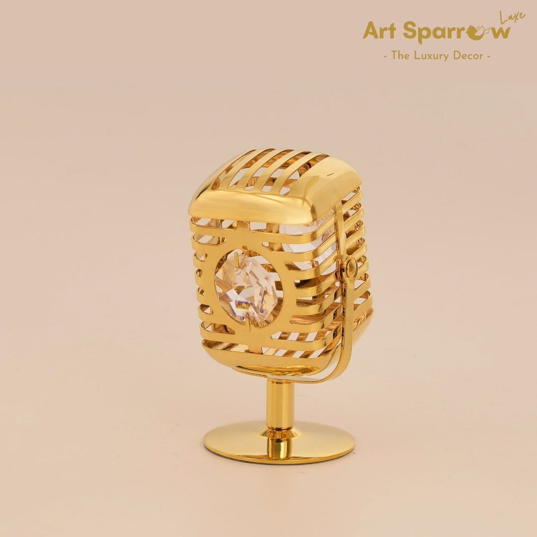 Golden Mic Precisous Gift Decor Showpiece