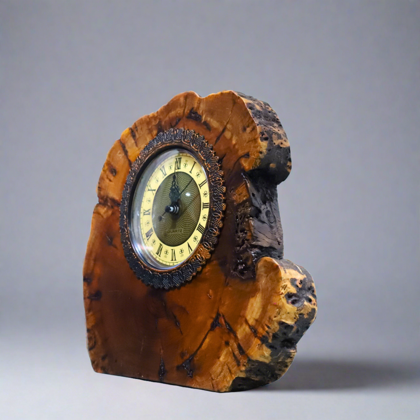 Cedar Wood Table Clock