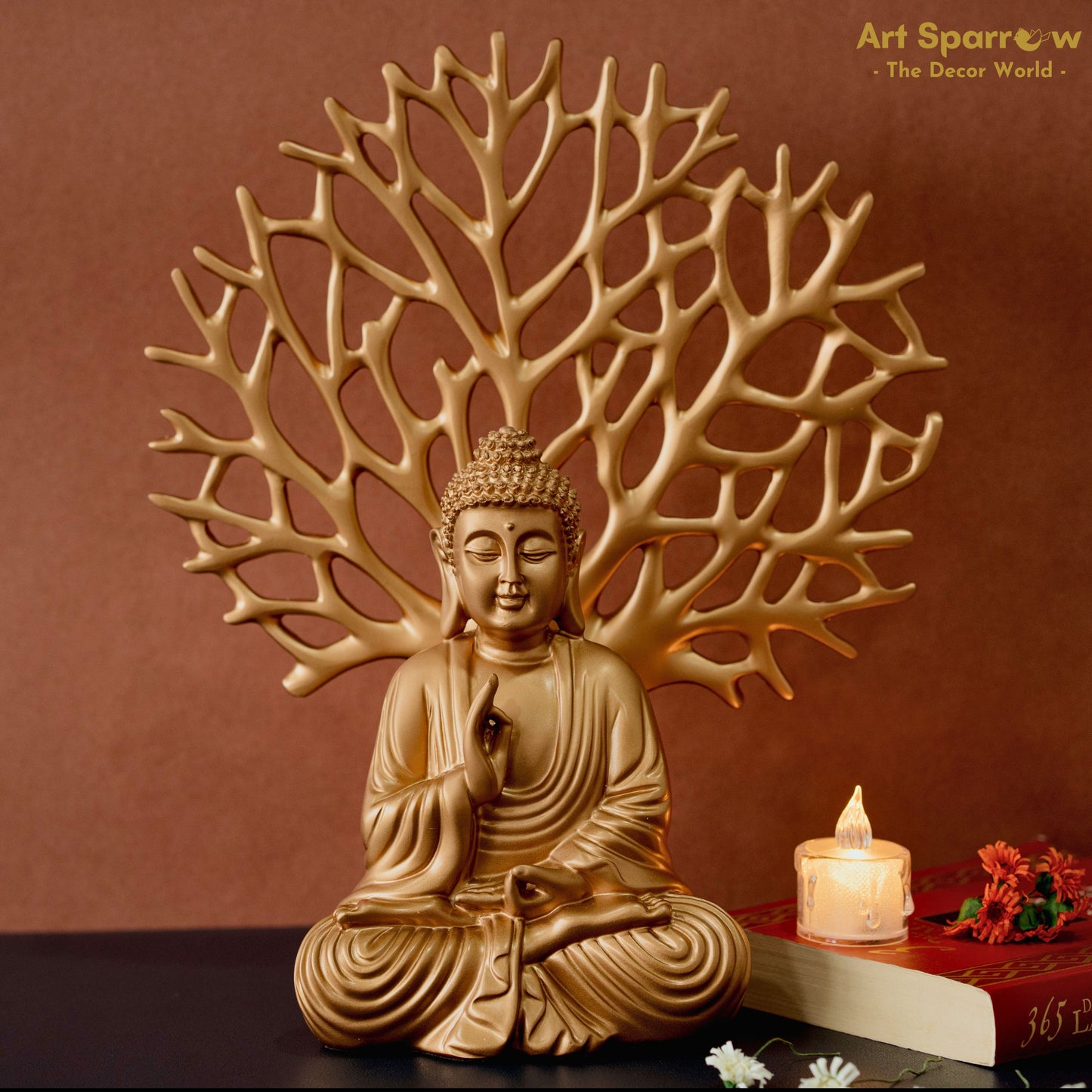 Serene Buddha Polyresin Table Art