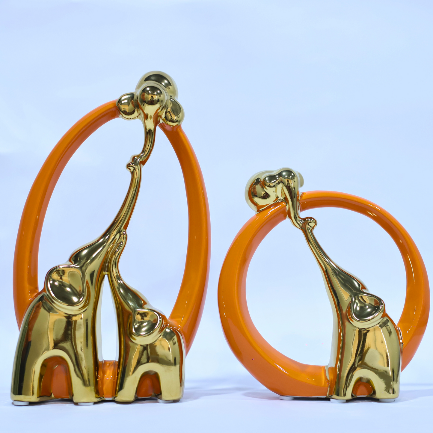 Elephant Statue Home Decor set of 2