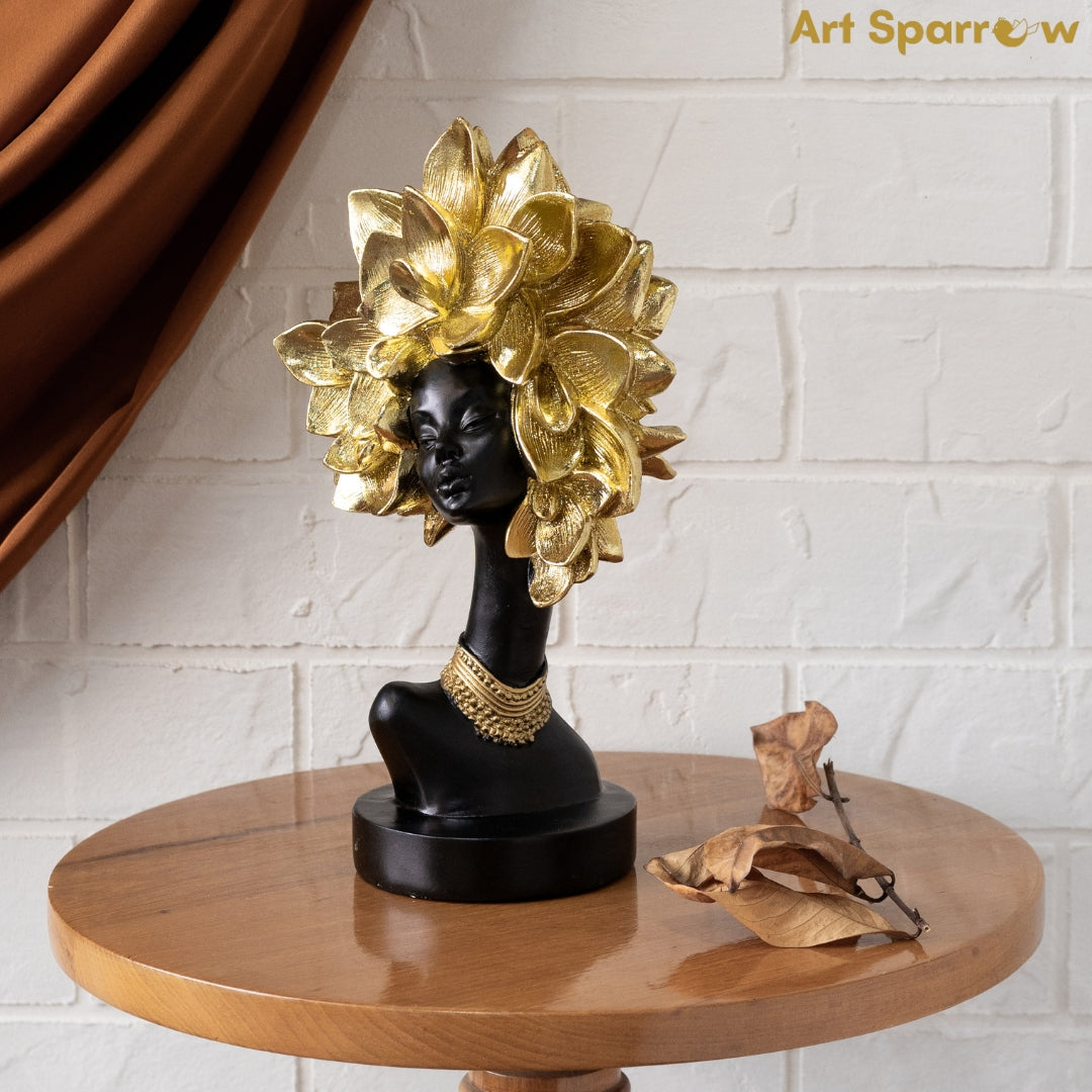 African Black Beauty Table Decor Showpiece