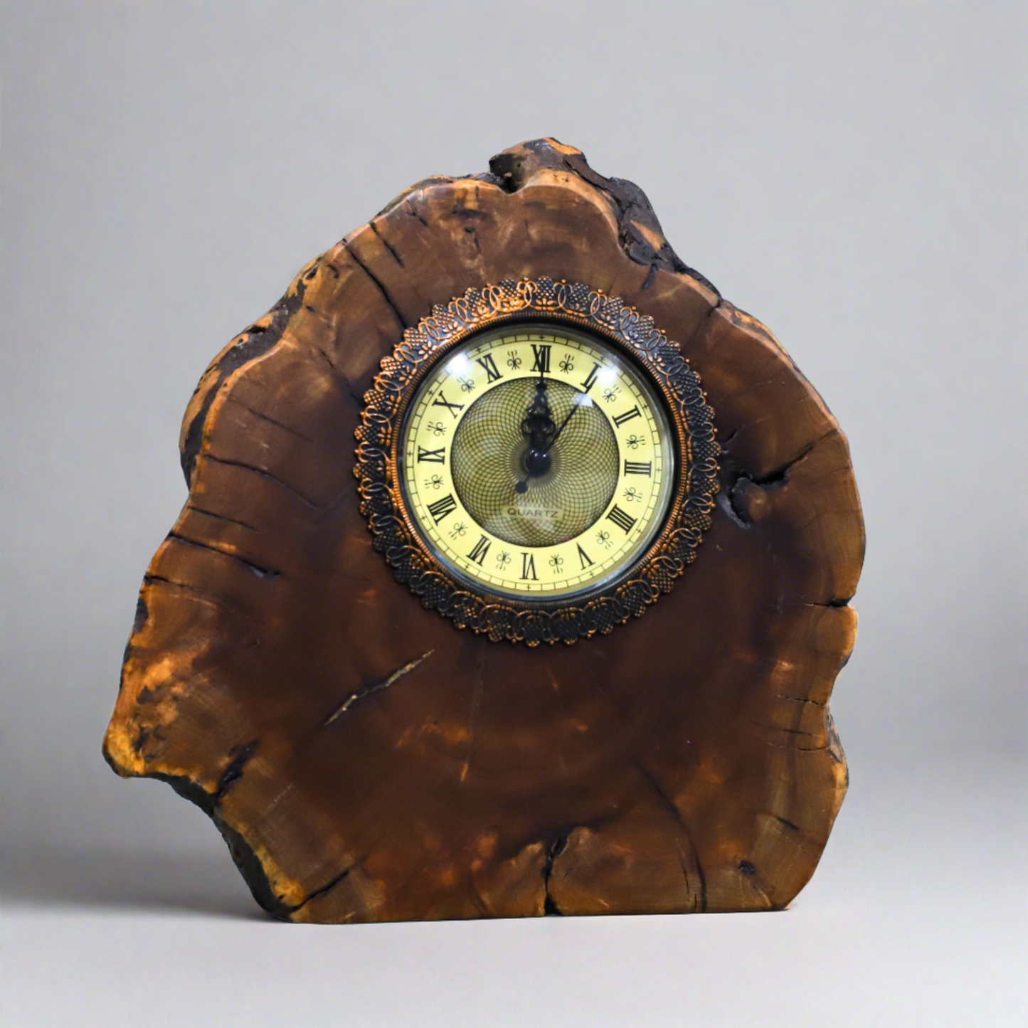 Cedar Wood Table Clock