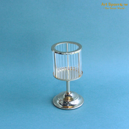 Glass Candle Holder Rose Gold Festival Decor