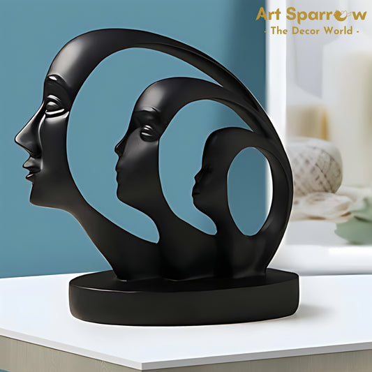 Black Beauty Face Sculpture