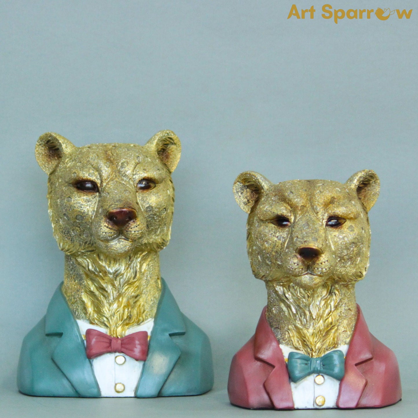 Leopard Figurine Polyresin Decor