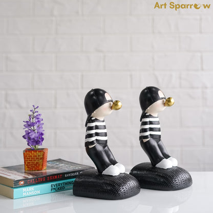 Bookends Decor Showpiece Polyresin