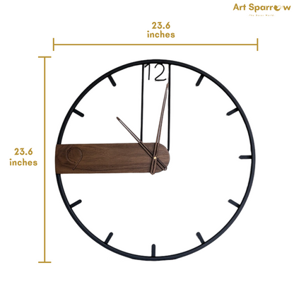 Perfect Wall Decor Silent Clock by Art Sparrow