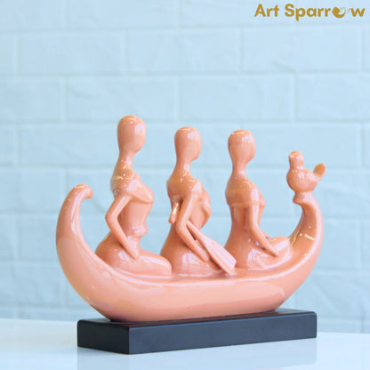 Sailor and Segal Polyresin Statue