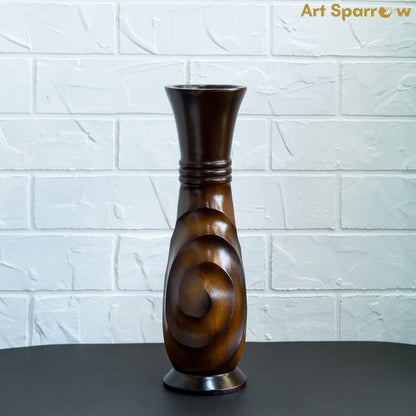 Wooden Vase Flower Pot