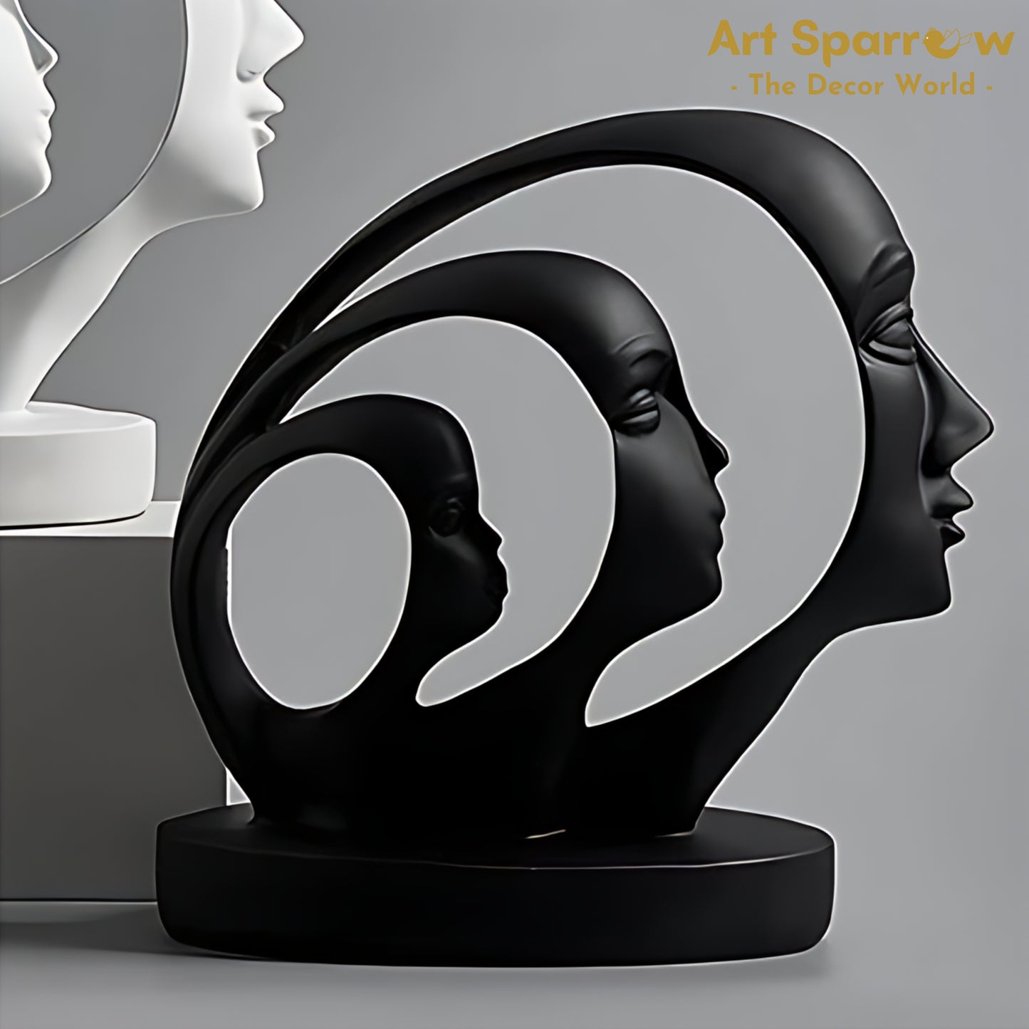 Black Beauty Face Sculpture