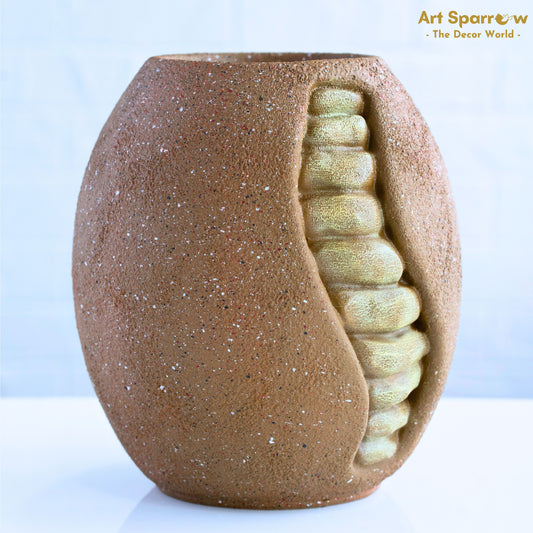 Flower Vase Stone Textured