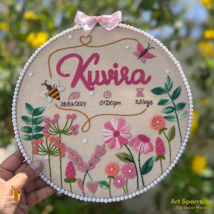 Customizable Personalised Designer Hoop | Inks & Bows