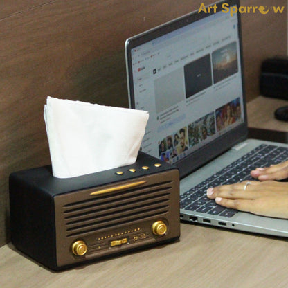 Retro Radio Tissue Holder