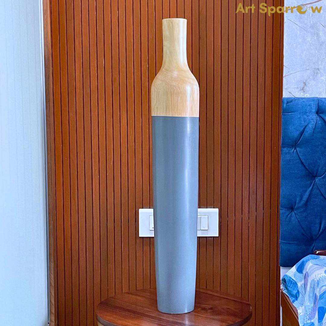 Foyer Wooden Vase