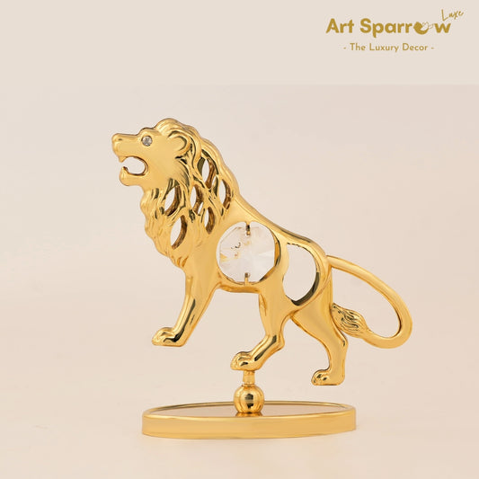 Golden Lion Roar Table Decor