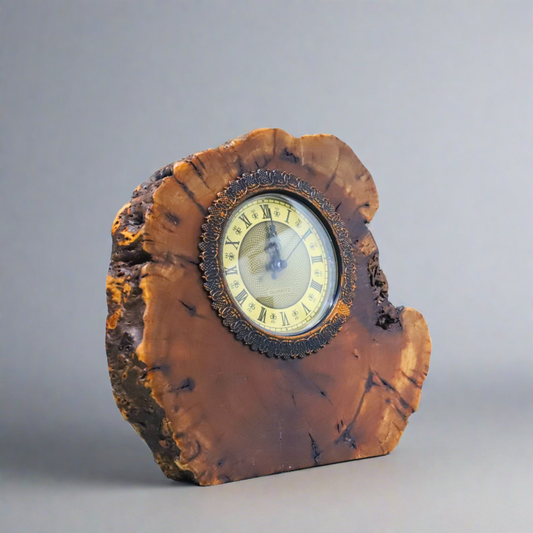 Cedar Wood Table Clock