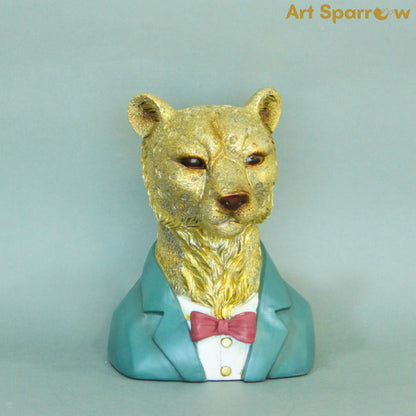 Leopard Figurine Polyresin Decor