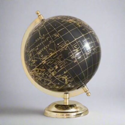 Golden Black Desk World Globe