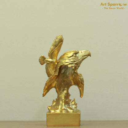 Golden Eagle Face Sculpture