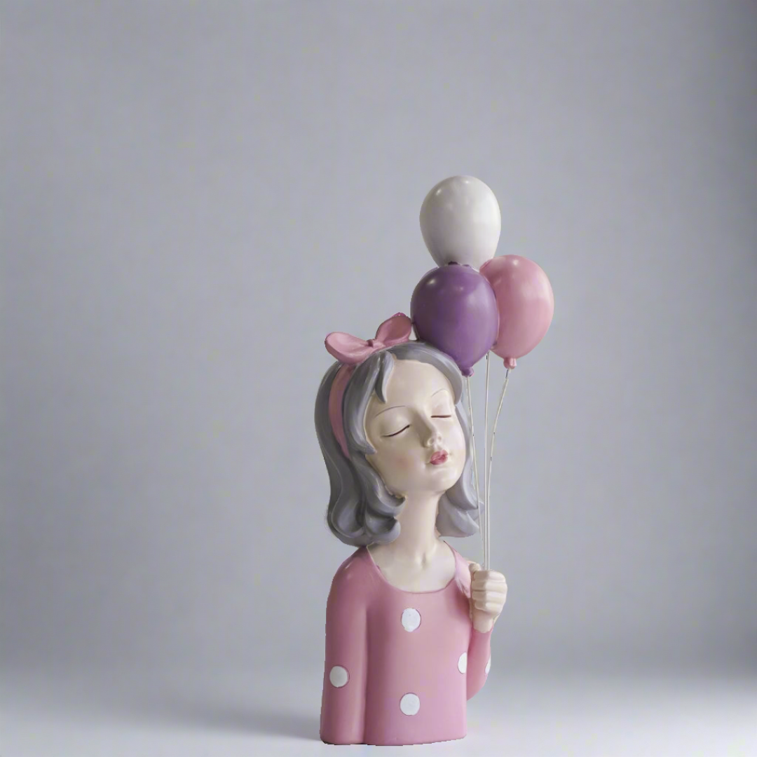 Modern Minimalistic Girl Polyresin Showpiece for Bedroom