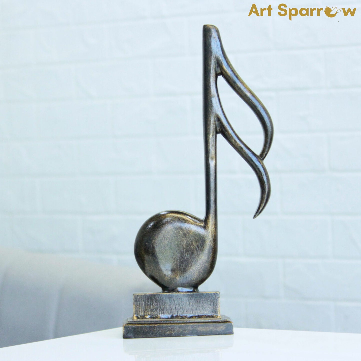 Music Note Decor Sculpture