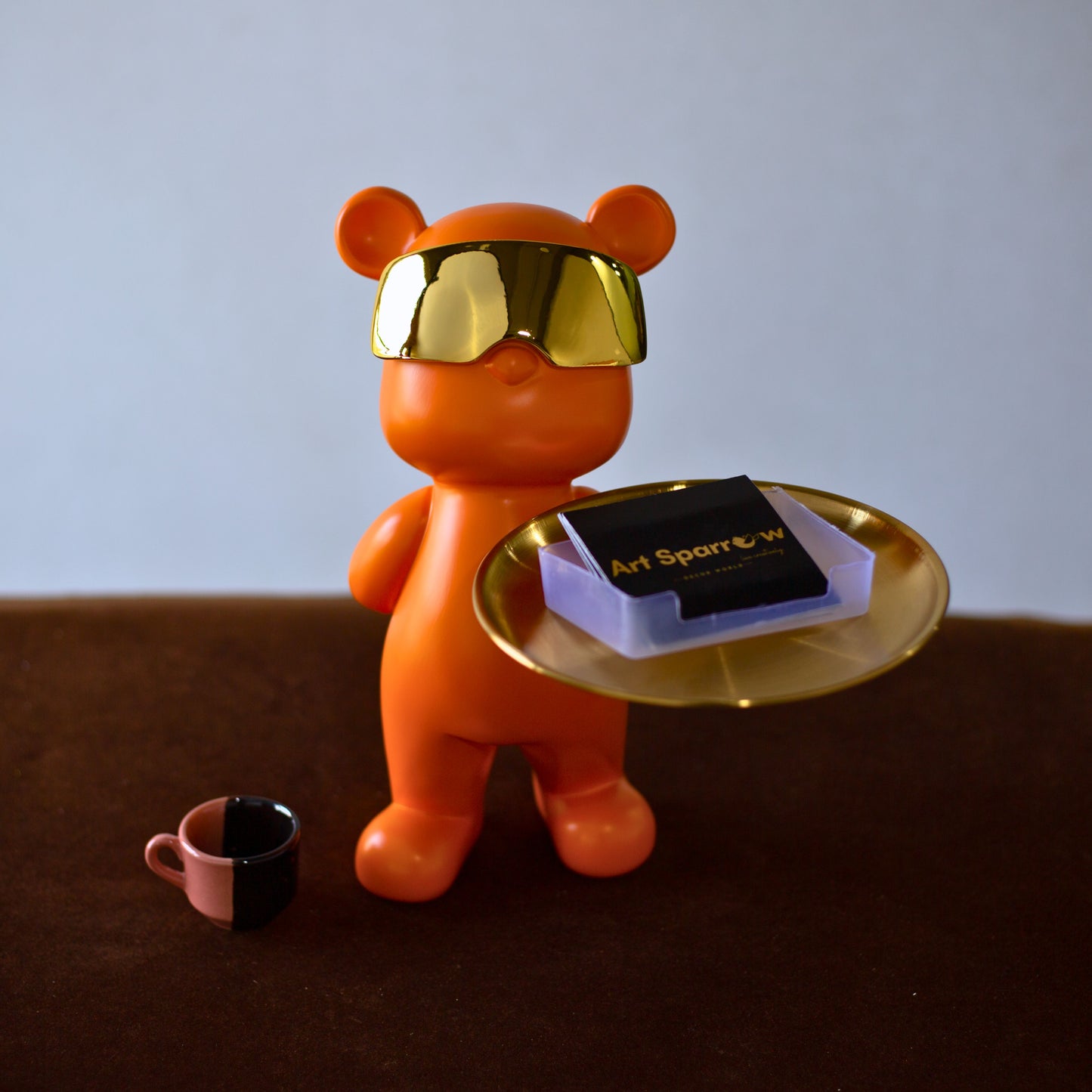 Orange Teddy Rockstar Service Tray Artefact